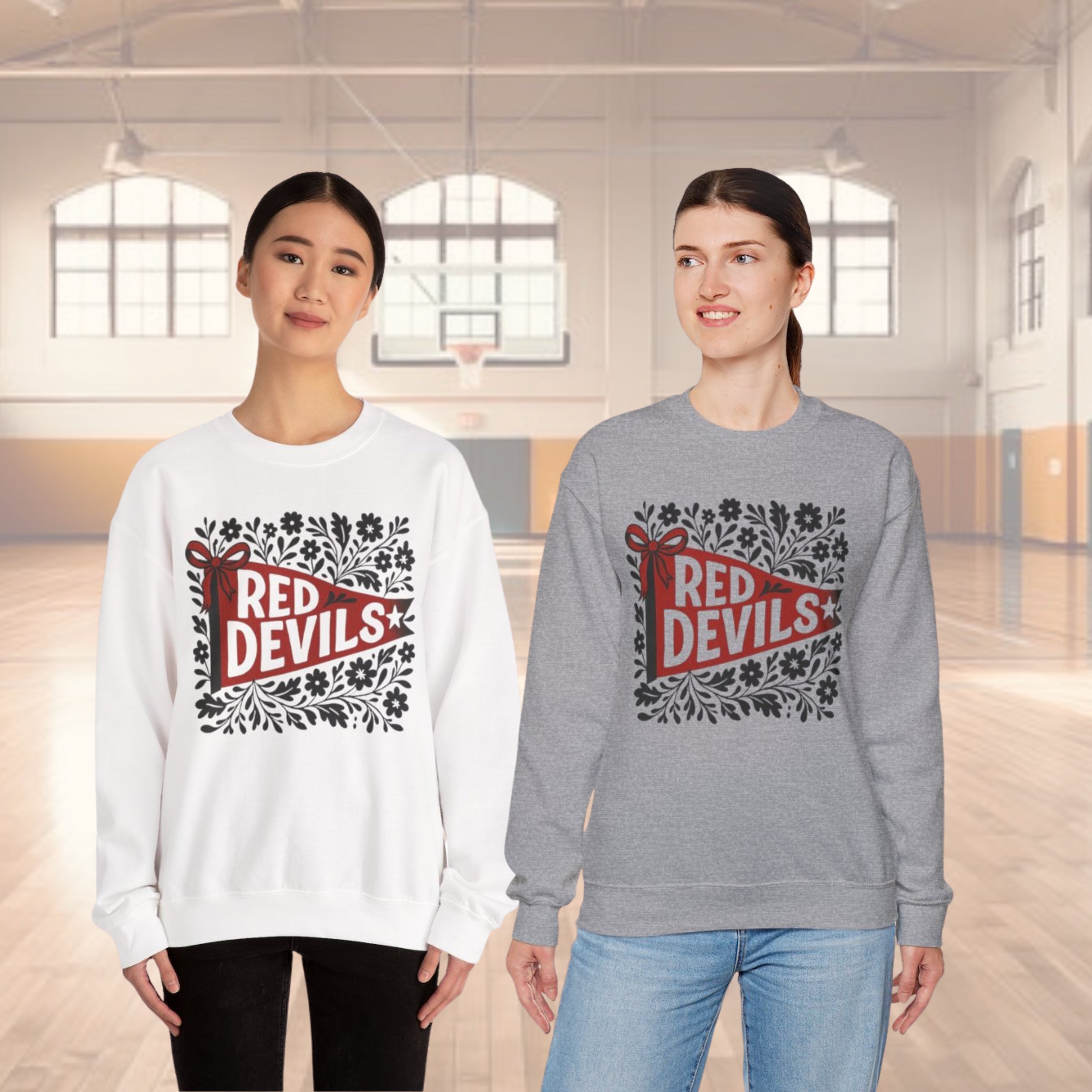 Unisex Red Devil Floral