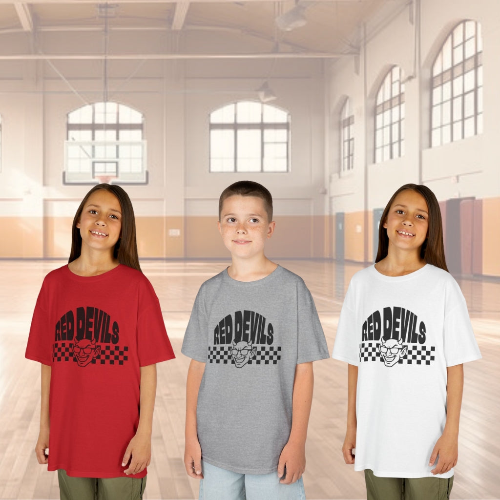 Kids Heavy Cotton™ Tee Red Devil Fire Glasses