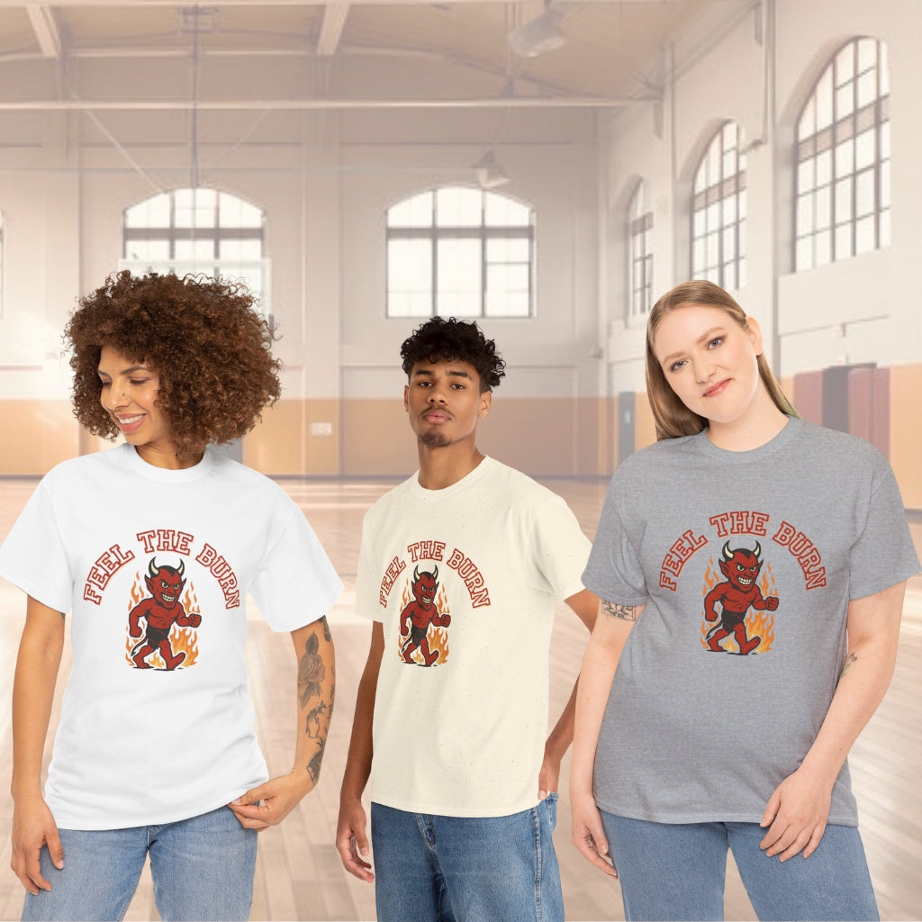 Unisex Heavy Cotton Tee Feel The Burn